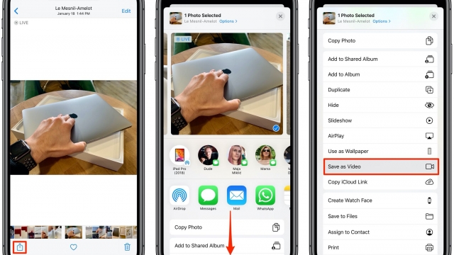 How to Save a Live Photo as a Video on iPhone